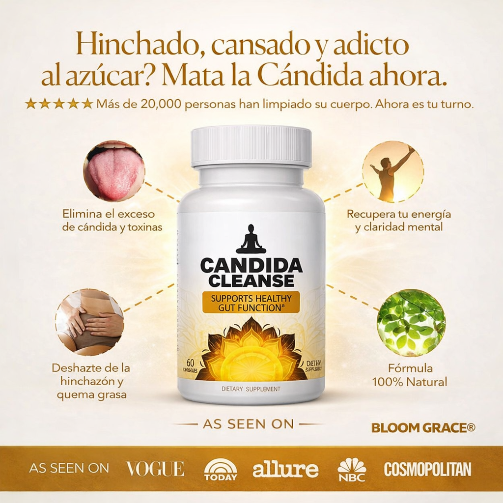 CANDIDA CLEANSE 2X1 - Detox Natural que equilibra tu cuerpo